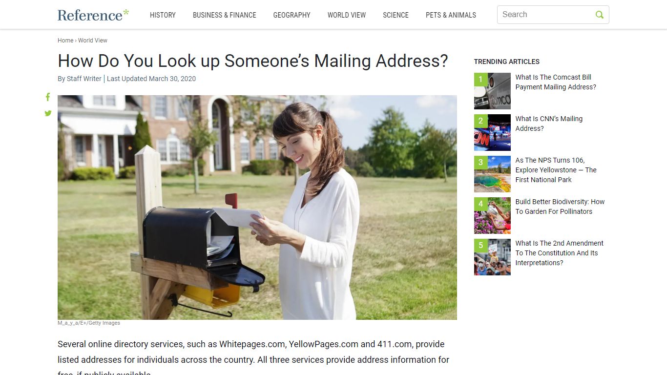 How Do You Look up Someone's Mailing Address? - Reference.com